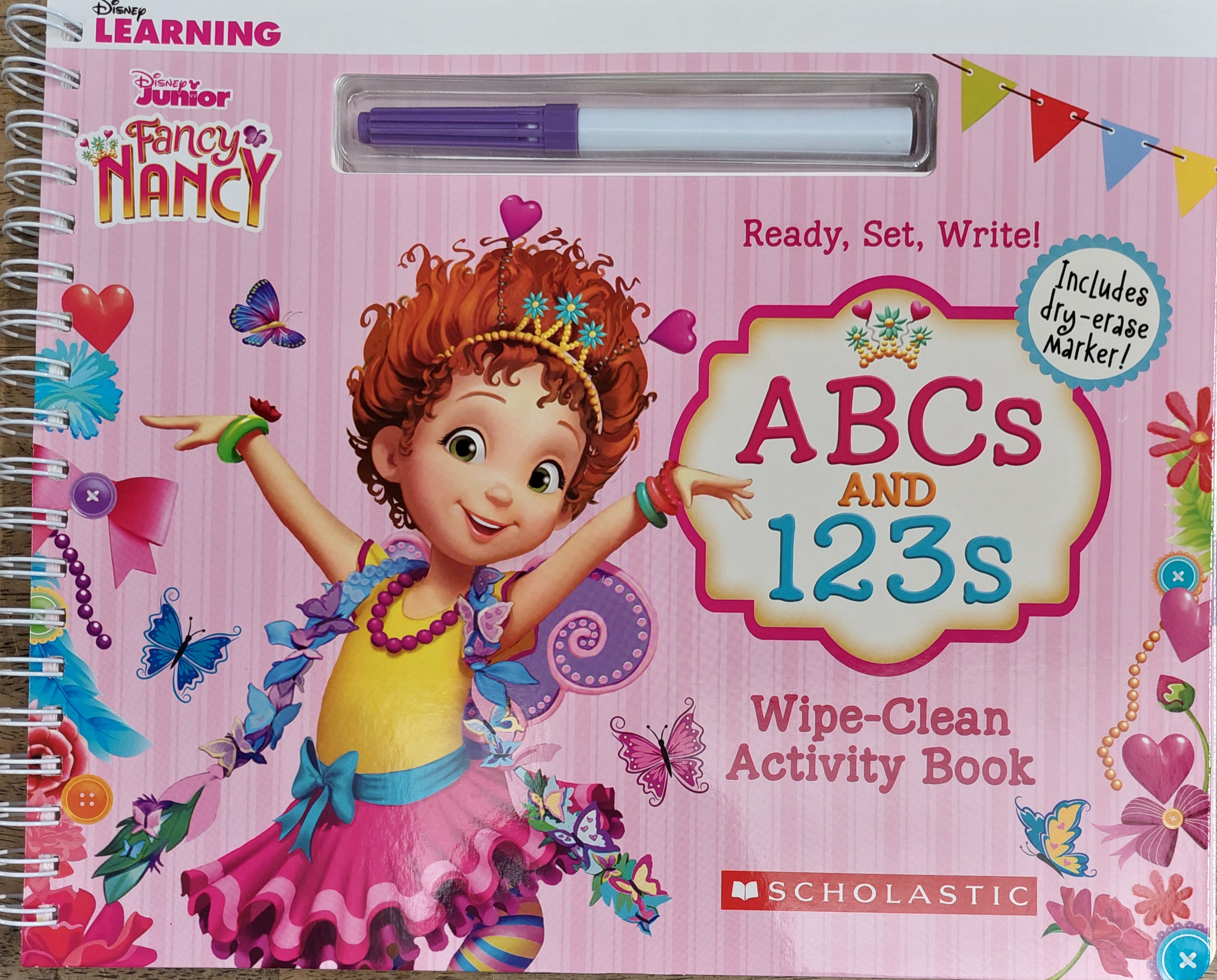 Ready, Set, Write ABCs and 123s Wipe-Clean Activity Book (Fancy Nancy)